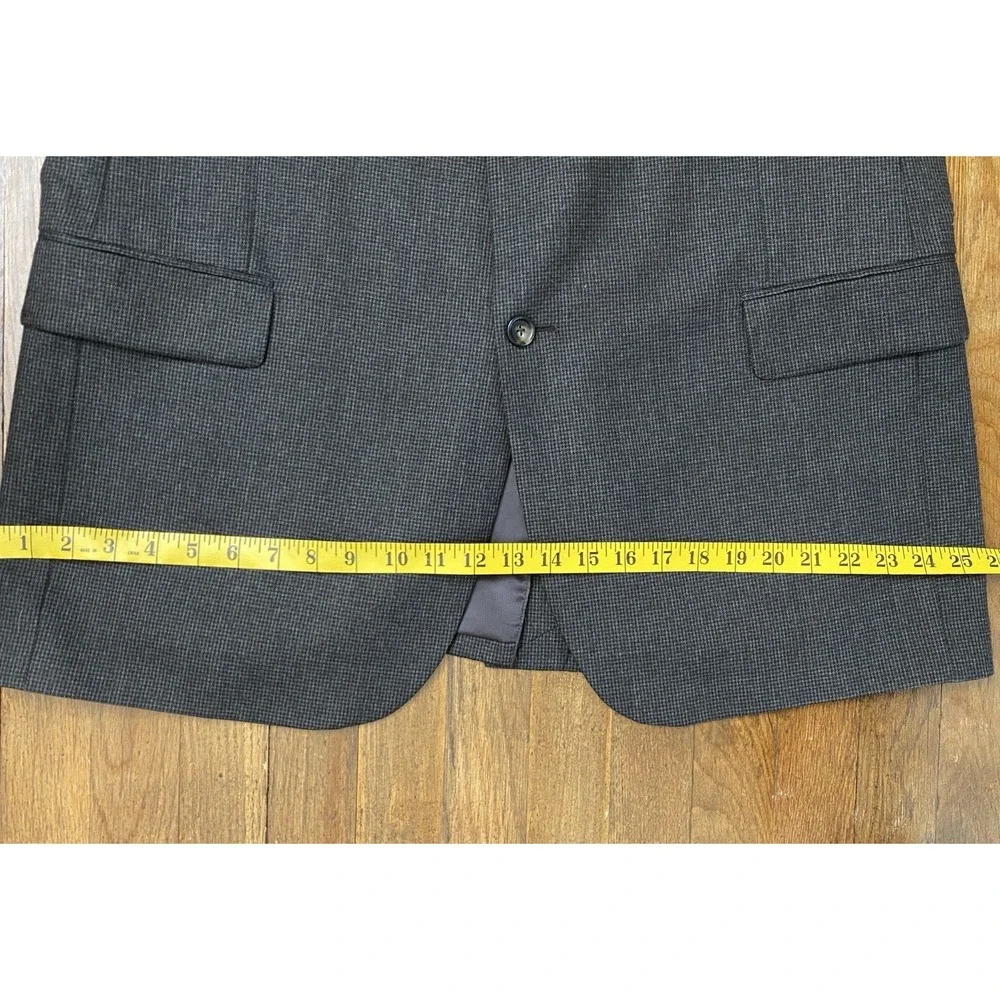 Jos‎ A Bank Men's Wool Cashmere 2 Button Brown Blazer Sportscoat 46L